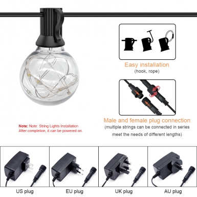 LED户外灯 - HCP082  G40彩色铜线灯串